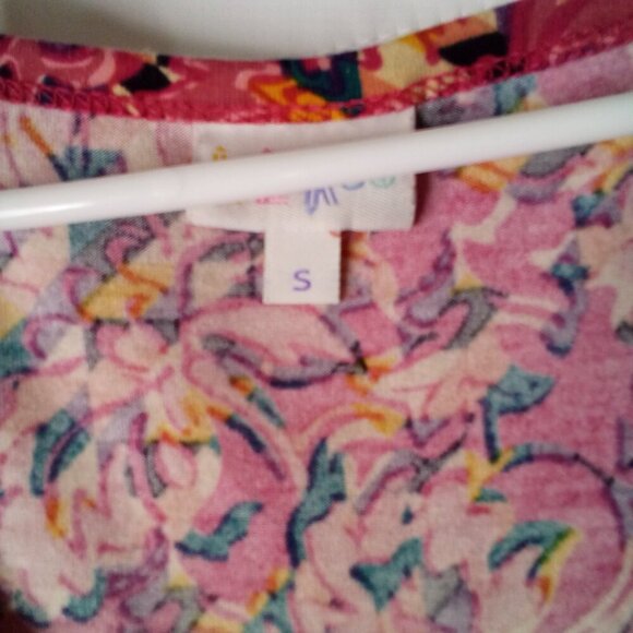 Lularoe Maxi Dress Women S Long Length Short Sleeve Pattern Colorful - Picture 9 of 16